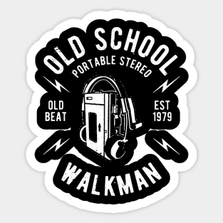 Old School Walk Man Sticker